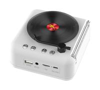 Mini lettore CD con Bluetooth 5.1 e display a LED. Coperchio antipolvere incluso. Unità da tavolo compatta per audiofili e utilizzo in più stanze.