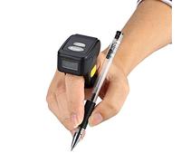 Mini lettore di codici a barre 1D/2D e codici QR, con supporto ad anello indossabile, wireless, compatibile con Windows, Mac OS, Android 4.0+, iOS, per codici QR, PDF417, DataMatrix a video e cartacei