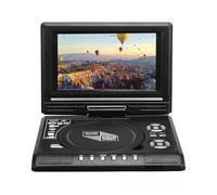 Mini Lettore DVD Portatile Da 7,8 Pollici, Schermo Girevole A 270°, TV Digitale Tavolo, CD EVD, Telecomando Qualità Dell'immagine Chiara Audio Stabile