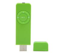 Mini Lettore MP3, Lettore Musicale Senza Perdita di Dati, Supporta L'espansione della Scheda di Memoria Fino a 64 GB, per Studenti, Corsa, Viaggi (Verde)