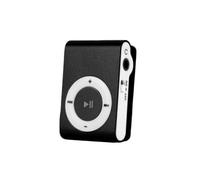 Mini lettore MP3 ricaricabile tramite USB con batteria a lunga durata, lettore multimediale digitale portatile con alloggiamento in metallo e scheda