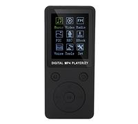 Mini lettore MP4 musicale per studenti MP3 portatile per lo sport, supporto MP4 multifunzionale musica MP3 e video AMV, libro elettrico, radio, scheda di memoria max 32 G (nero)