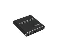Mini lettore multimediale USB Full HD 1080P con hard disk, scheda SD e MMC (standard europeo) (nero): regalo a sorpresa UE