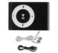 Mini lettore musicale, lettore multimediale digitale portatile MiniMP3 BackClip Player con auricolare e cavo USB (nero)