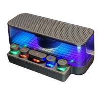 Mini lettore musicale wireless: altoparlante portatile con illuminazione, dispositivo audio in stile tastiera, audio | batteria da 1200 mAh a lunga durata, facile installazione ovunque