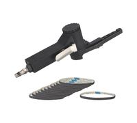 Mini levigatrice a nastro con ingresso aria da 1/4", utensile pneumatico,