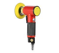 Mini Levigatrice Ad Aria e Lucidatrice Pneumatica Orbitale Casuale con Dischi Abrasivi da 1 Pollice, 2 Pollice e 3 Pollice e 15 Carte Vetrate - Utensile ad Aria da 1500 Giri/min (Tipo UE)