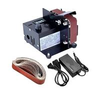 Mini levigatrice elettrica a nastro Levigatrice for lucidatura fai-da-te Affilatrice for bordi taglierina Smerigliatrice multifunzionale con cintura - Velocità regolabile(795)