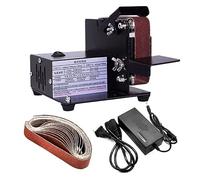 Mini levigatrice elettrica a nastro Levigatrice for lucidatura fai-da-te Affilatrice for bordi taglierina Smerigliatrice multifunzionale con cintura - Velocità regolabile(775)