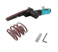 Mini levigatrice fai-da-te Nastro abrasivo Utensili for la lavorazione del legno Levigatrice a nastro da 1/4 "per smerigliatrice angolare for la rimozione della ruggine - Velocità regolabile(12pc belt