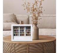 Mini libreria decorazione con libri tematici per la gestione dell'ansia come ornamento unico per il tuo (B, 15 x 12)