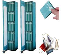 Mini libro 2025, ornamento per gli amanti della letteratura, calendario dell'avvento con 24 libri, regalo per il conto alla rovescia di Natale, piccola libreria in miniatura, decorazione per le