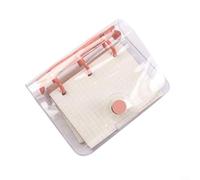 Mini libro a 3 mani per raccoglitore ad anelli, perfetto per la pianificazione quotidiana e il diario (rosso)