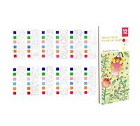 Mini libro artistico da viaggio, quaderno per disegno ad acquerello per bambini, simpatici disegni dei cartoni animati con scene vivaci, leggero con pagine rimovibili, strumento versatile per la