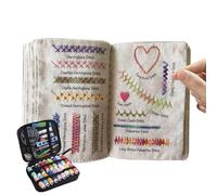 Mini Libro Da Cucito - Libro Di Esercizi Per I Punti Di Ricamo, Guida Per Il Ricamo, Materiale Artistico Da Viaggio Per Donne Appassionate Di Fai Da Te E Cucito, Principianti, Amanti Di Mamme, Mogli,