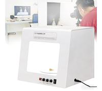 Mini Light Box Professionale Per Fotografia Di Gioielli, Kit Studio Fotografico Piattaforma Girevole Elettrica 360° Supporto Esposizione 4luci Riempimento Per Immagini Gemme Straordinarie(TB200)