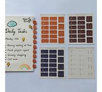 Mini linguette adesive per calendario, per diari, album di ritagli e programmi familiari (bellezza)