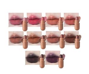 Mini Lipstick - 1.4g X10pcs | 10 Colors Pill Shape Gloss Lipstick Set, Long Lasting Lip Makeup Kit | For Travel Party Wedding Date Holiday Birthday Prom School College Use