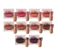Mini Lipstick, 10 colori a forma di pillola a forma di colore, lunga durata | Ten Color Lip Set, Compact Pill Shape Design Offers Convenient Lip Color Choices for Travel, Parti, Weddings, Date, Prom,
