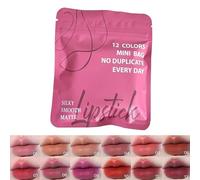 Mini Lipstick Cosmetic, Matte Velvet Makeup Set, 12 Color Waterproof Tool with Premium Build, Beauty Care System with Smart Design, Smooth Radiant Coverage Aid, Essential Companion for Women Girls