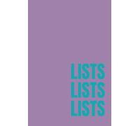 Mini Lists Notebook - 4 x 6 Pocket Notebook with 200 Plain Pages | Small To-Do List Notebook for Shopping Lists, Notes & Ideas | Purple | Jot Club