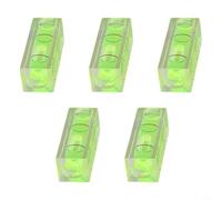 Mini livella quadrata a bolla da 40 mm, in acrilico ABS, piccolo livellatore per allineamento, cornici, specchi, punto croce, murales, mobili, treppiedi Plus (5 pezzi)