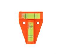 Mini livellatore per roulotte a forma di T orizzontale a bolla per camper RV dispositivo di livellamento arancione ABS 58 x 43 x 13 mm portatile