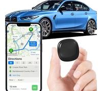 Mini localizzatore GPS, 1,1 x 1,1 x 0,3 pollici, localizzatore GPS, tracker | 0€ abbonamento,senza SIM,180j,magnete discreto,monitoraggio dal vivo,geo-recinzioni,multi-utente,storico,iOS/Android(Black