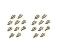 Mini lubrificatore in linea 20 pezzi mini oliatore pneumatico utensili accessori- 1/4 pollice NPT oliatore olio lubrificatore for aria compressa utensili pneumatici oliatore-giallo