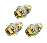 Mini lubrificatore in linea 3 pezzi Mini oliatore pneumatico utensile pezzi di ricambio 1/4 di pollice NPT lubrificatore olio giallo