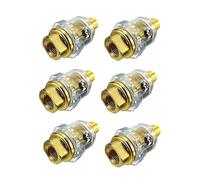 Mini lubrificatore in linea 6 pezzi mini oliatore pneumatico utensili accessori- 1/4 pollice NPT oliatore olio lubrificatore for aria compressa utensili pneumatici oliatore-giallo