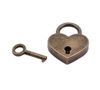 Mini lucchetto a forma di cuore in lega di zinco piccolo lucchetto per bagagli con chiavi Lucchetto per armadietto valigia servizio durevole utile e professionale