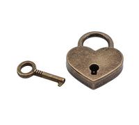 Mini Lucchetto in Lega di Zinco con Lucchetto a Forma di Cuore e Lucchetto con Chiusura a Chiave Attractive Design