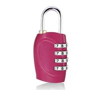 Mini lucchetto in lega di zinco con password a 4 cifre for bagagli e zaini, 2 pezzi(Rose Red)