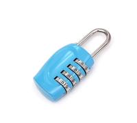 Mini lucchetto in lega di zinco con password a 4 cifre for bagagli e zaini, 2 pezzi(Sky blue)