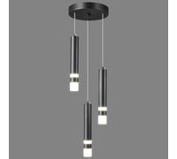 Mini luce LED Nt Nero Regolabile in Altezza - Moderno 3 Luci nt per Cucina Isola Camera da Letto e Comodino - Slish Piccolo Apparecchio Illuminazione