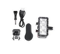 Mini Luce Subacquea LED 30m Impermeabile Nero, 3 Modalità Illuminazione - Riempimento Luce per Fotocamere Azione, Compatibile con e