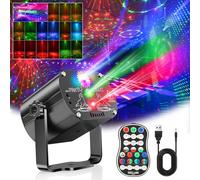 Mini luci discoteca, Luce da luci palla Festa Musicale Controllata7 Diversi Modelli Effetto Strobo luce discoteca Telecomando e USB 2M per Famiglia, Festa Disco Bambini, Feste, Club, Matrimoni