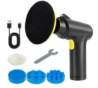 Mini lucidatrice a batteria, lucidatrice per auto da 37 W, 20.000 giri/min, 2000 mAh, LED work light, 3 velocità variabile per rimuovere graffi, lucidatura