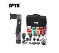 Mini lucidatrice per auto senza fili SPTA LD104 12V, lucidatrice multi wireless micro RO/DA con tamponi per lucidatura da 1-3 pollici per dettagli Set 1
