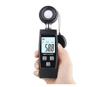 Mini Luxmetro digitale Display LCD Illuminometro portatile 0-200000 Lux Luminometro Misuratore di luce Lux/FC Tester misura per interni ed esterni