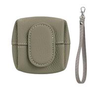 Mini Lychee Pattern Coin Purse, New Top Grain Leather Solid Color Change Pouch, Small Casual Change Wallet for Women (#J)