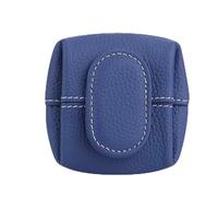 Mini Lychee Pattern Coin Purse - Top Grain Leather Small Wallet with Zipper & Key Buckle, Solid Color Casual Storage Pouch for Coins, Keys, Earphones & Daily Essentials (#2)