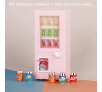 Mini Macchina Bevande Distributore Casa delle Bambole con Lattine Toy Gift ✨