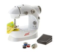 MINI MACCHINA DA CUCIRE CUCITRICE PORTATILE 4 IN 1 DA VIAGGIO CON PEDALE AGO