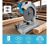 Mini macchina da taglio per profili Taglierina da tavolo da 0-45 gradi Macchina da taglio multifunzione per uso domestico per legno in acciaio alluminio da tavolo