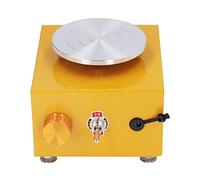 Mini macchina del tornio per adulti, tornio elettrico per bambini a 0-2000 giri al minuto, strumenti di modellazione 'argilla fai da te con vassoio girevole, bacino staccabile (EU)