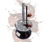 Mini macchina elettrica for fontana di cioccolato, cascata di cioccolato modello rubinetto, scalda cioccolato in acciaio inossidabile, for feste in casa, matrimoni, feste di compleanno(Black)