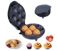 Mini macchina elettrica per torte e quiche, antiaderente con riscaldamento su entrambi i lati, indicatore LED e piedini antiscivolo per snack e dessert