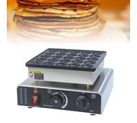 Mini macchina for pancake olandese commerciale, macchina for pancake da 850 W, piastra for waffle elettrica antiaderente da 25 pezzi con controllo della temperatura da 50 a 300 °C, for cucina di casa